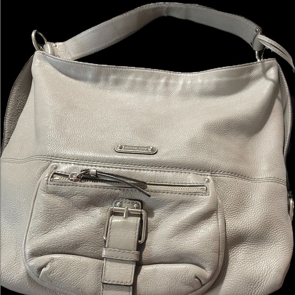 Michael Kors Gray Shoulder Bag with Silver Hardware. Pebble soft leather. EUC - Picture 1 of 6